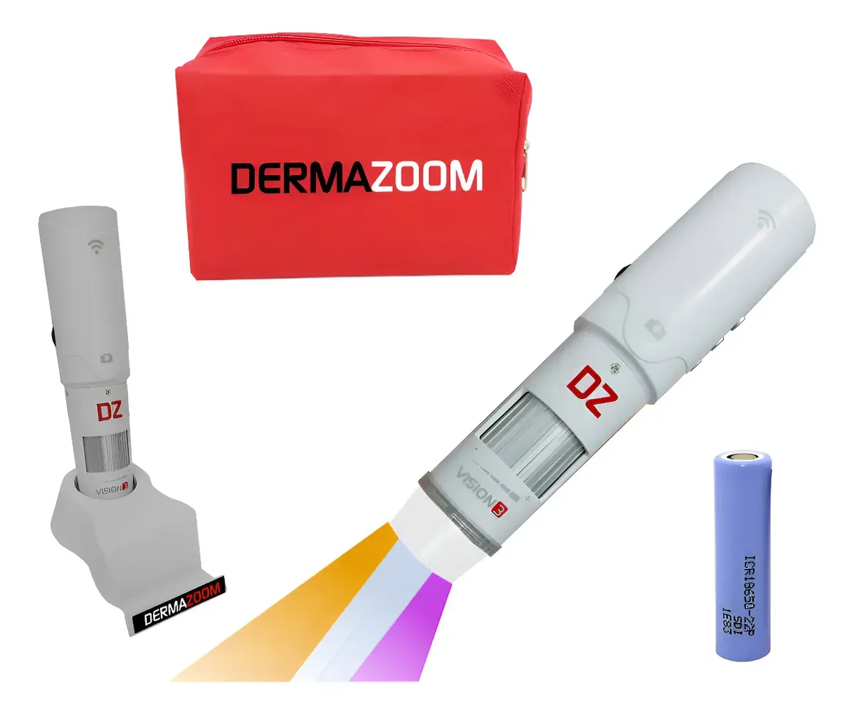 Tricoscópio Dermazoom Vision 3 (Polarizado + UV)