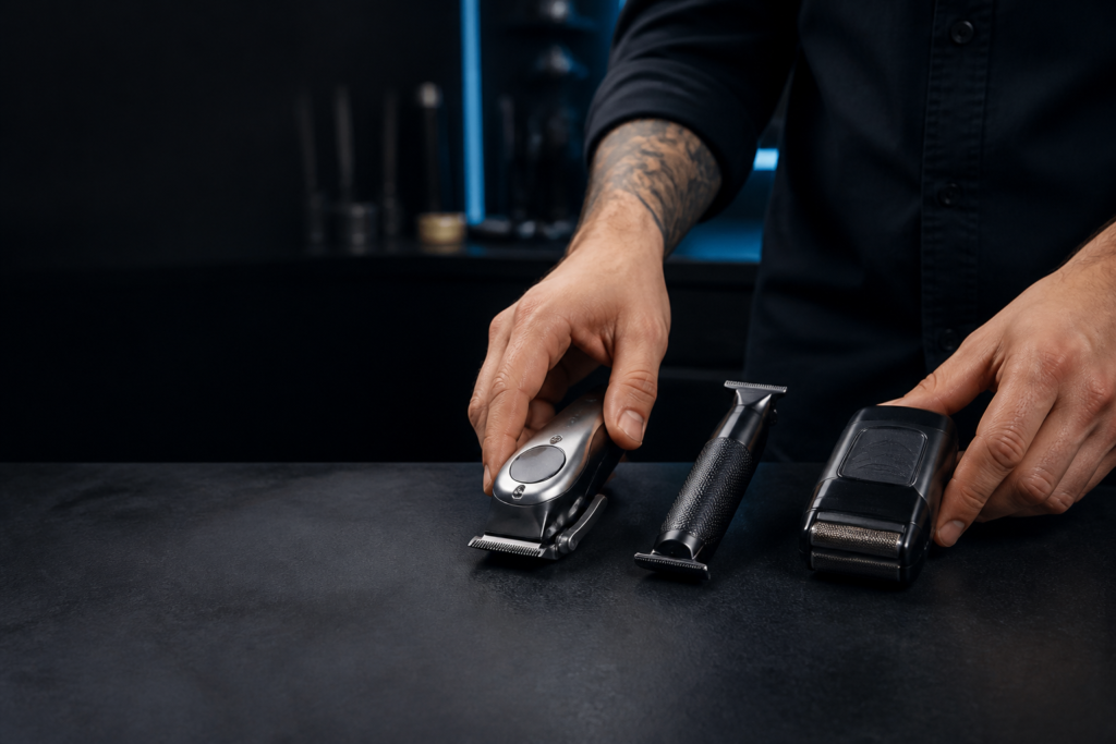 Clipper, trimmer e shaver: qual máquina o barbeiro precisa primeiro?